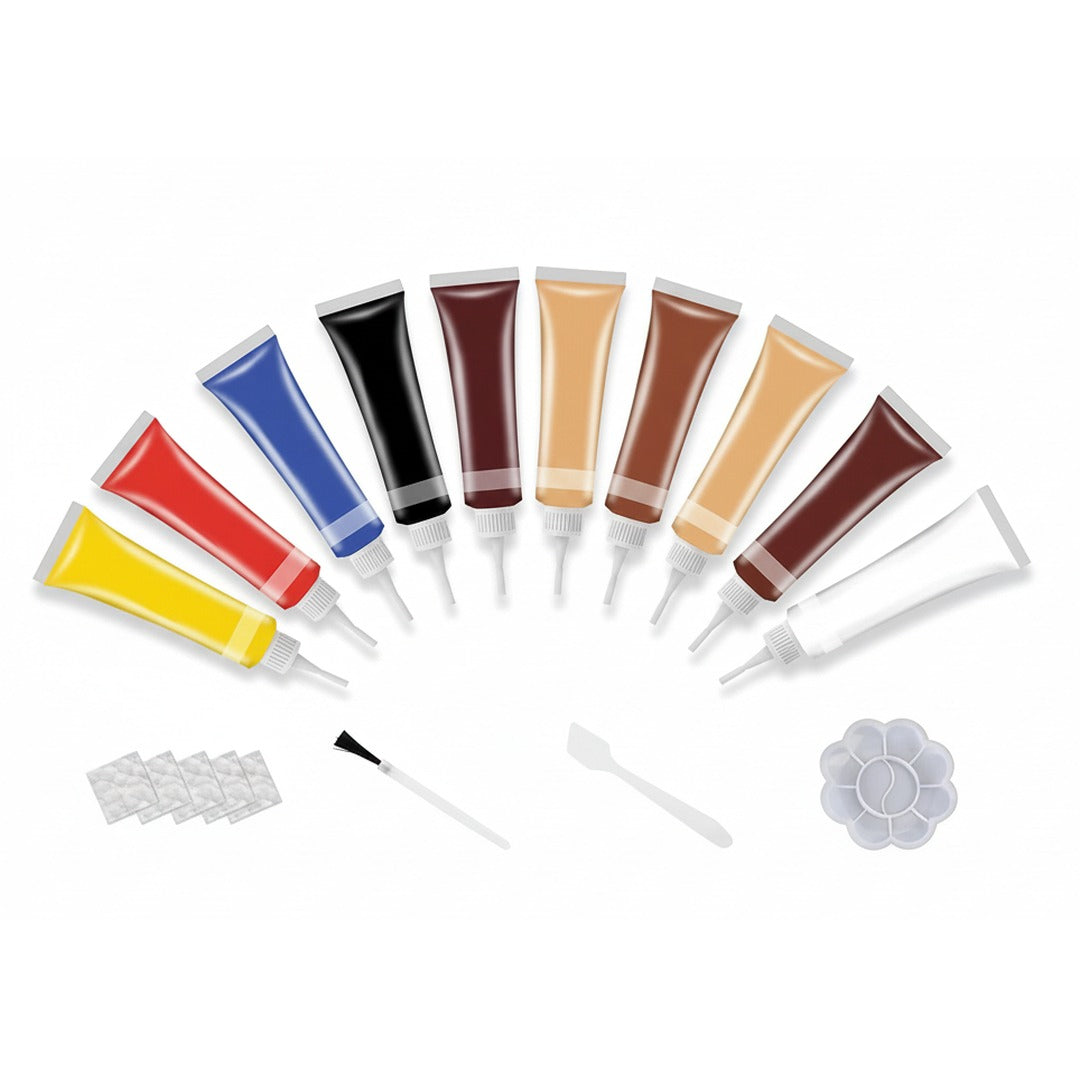 Kit pentru reparat crăpături și zgârieturi pe piele — canapea, fotoliu, scaun auto