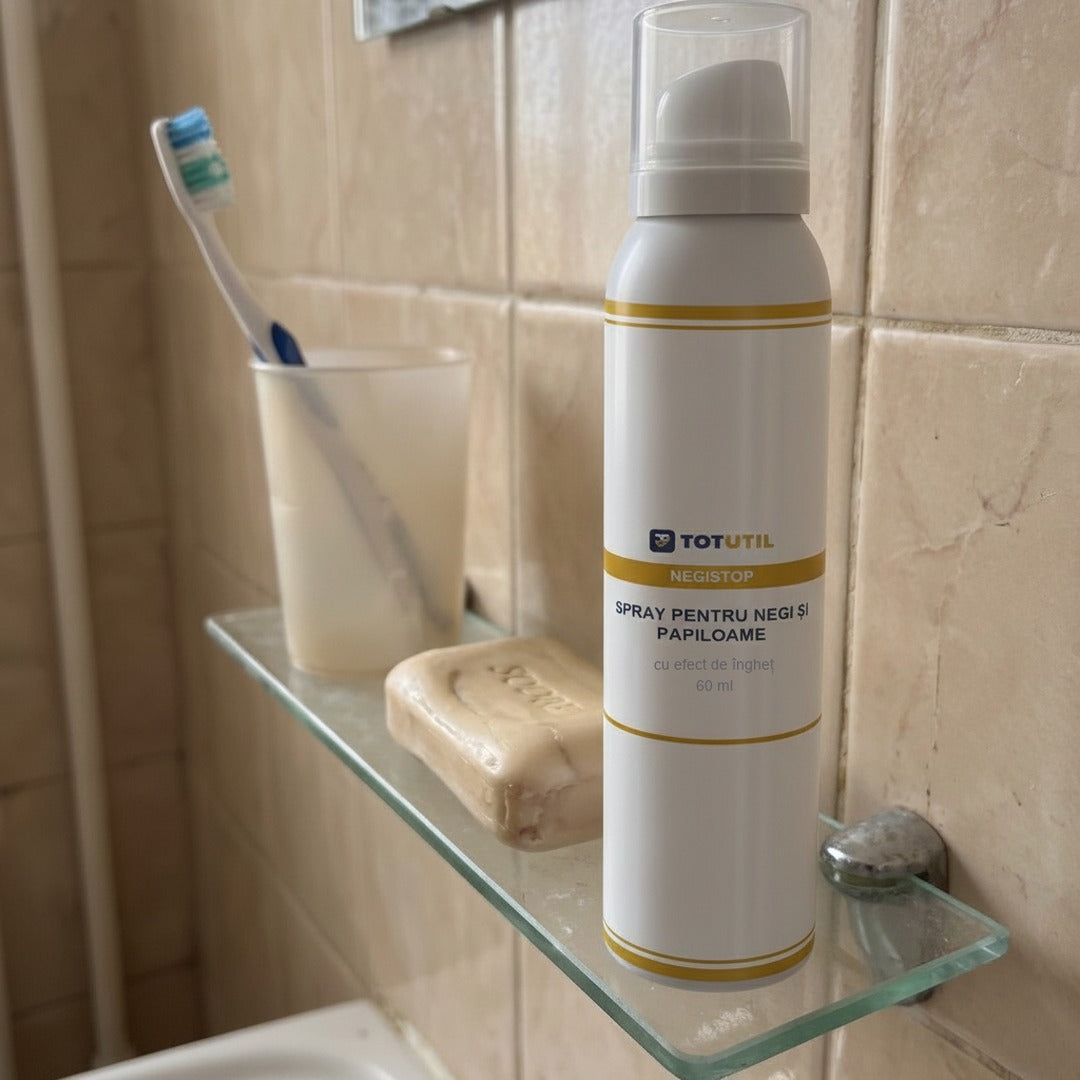 Spray pentru negi și papiloame, cu efect de îngheț, 60 ml