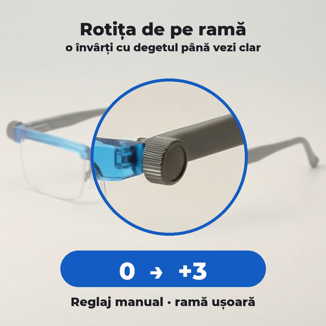 Ochelari reglabili Dioptrio™ | 1+1 GRATIS — două perechi