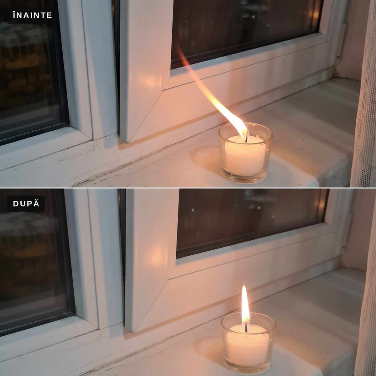 Kit termopan pentru regim de iarnă | geamul închis nu mai trage curent