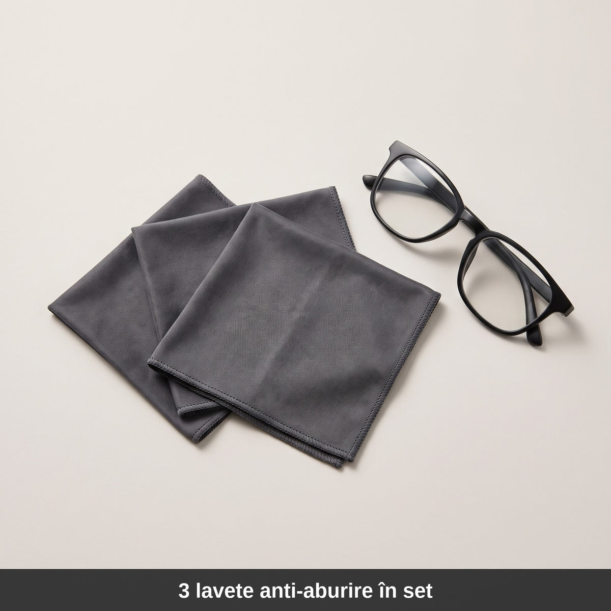 Set 3 lavete anti-aburire pentru ochelari | intri din frig și vezi limpede