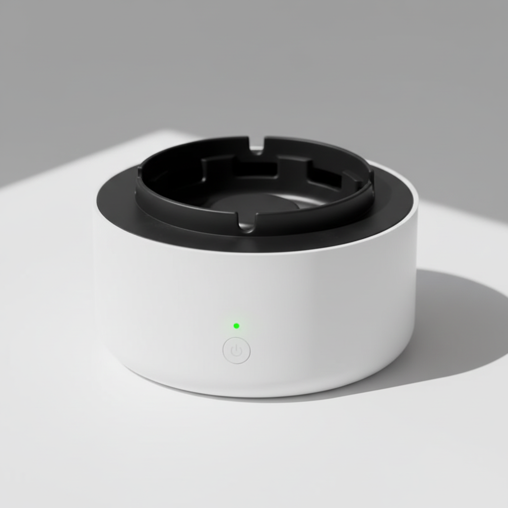 Scrumieră Electrică Inteligentă cu Aspirație — fără fum, fără miros
