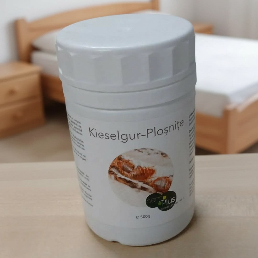 Pulbere împotriva ploșnițelor pe bază de diatomee | 1+1 GRATIS — 2 borcane × 500 g