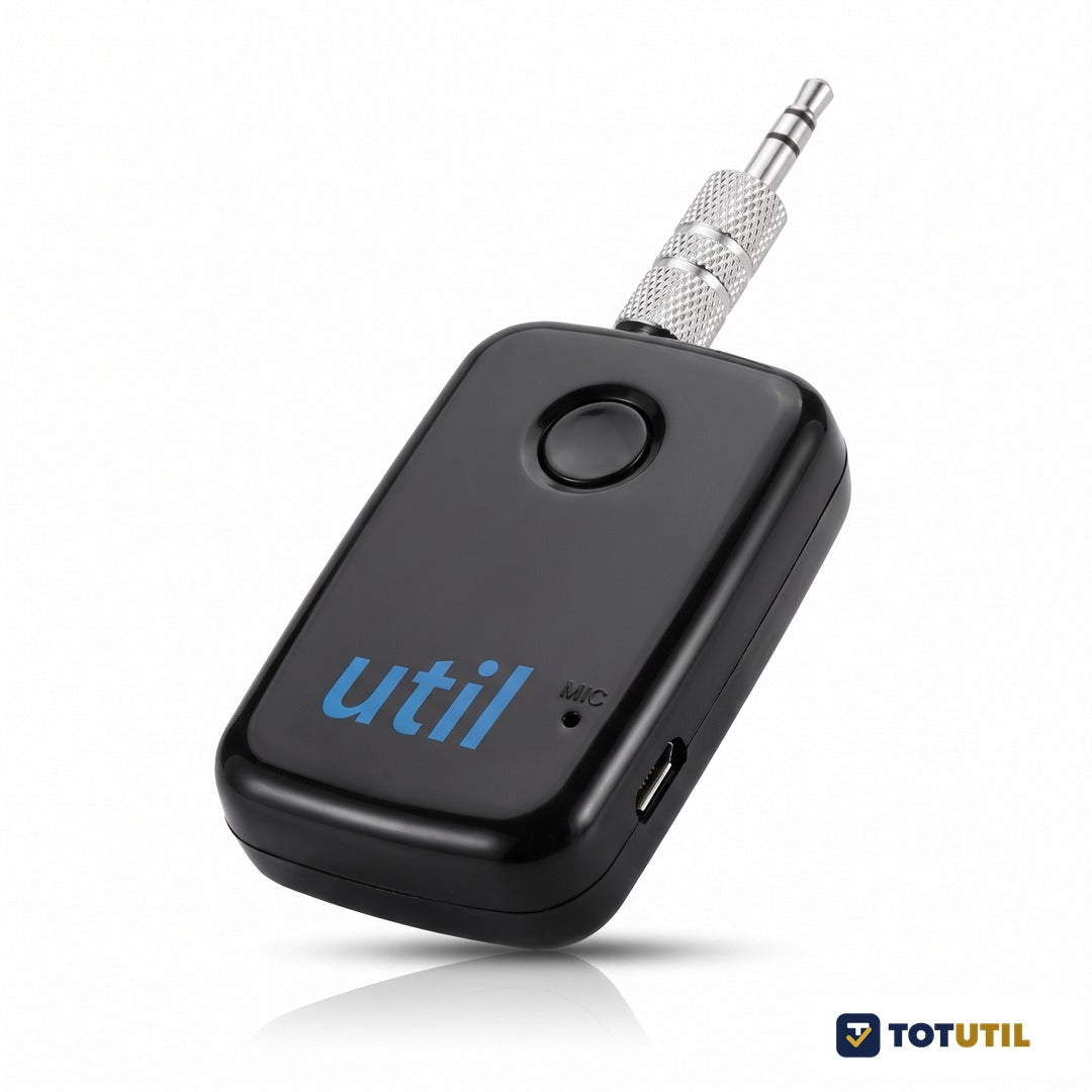 Receptor Bluetooth AUX cu baterie și microfon