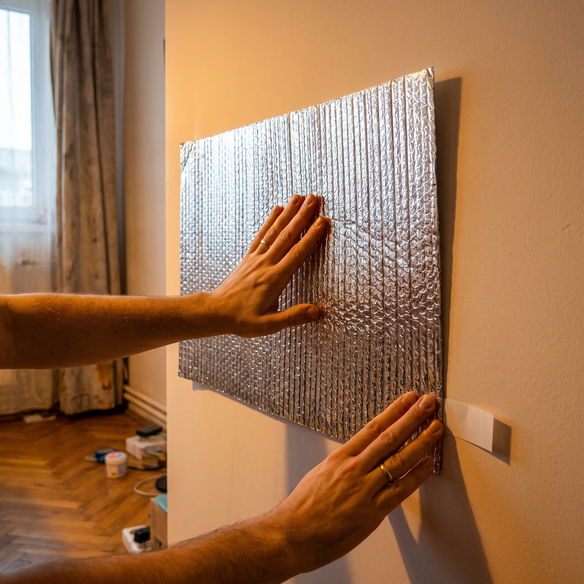Set 5 folii pentru peretele rece și geamul de balcon | 100 x 60 cm