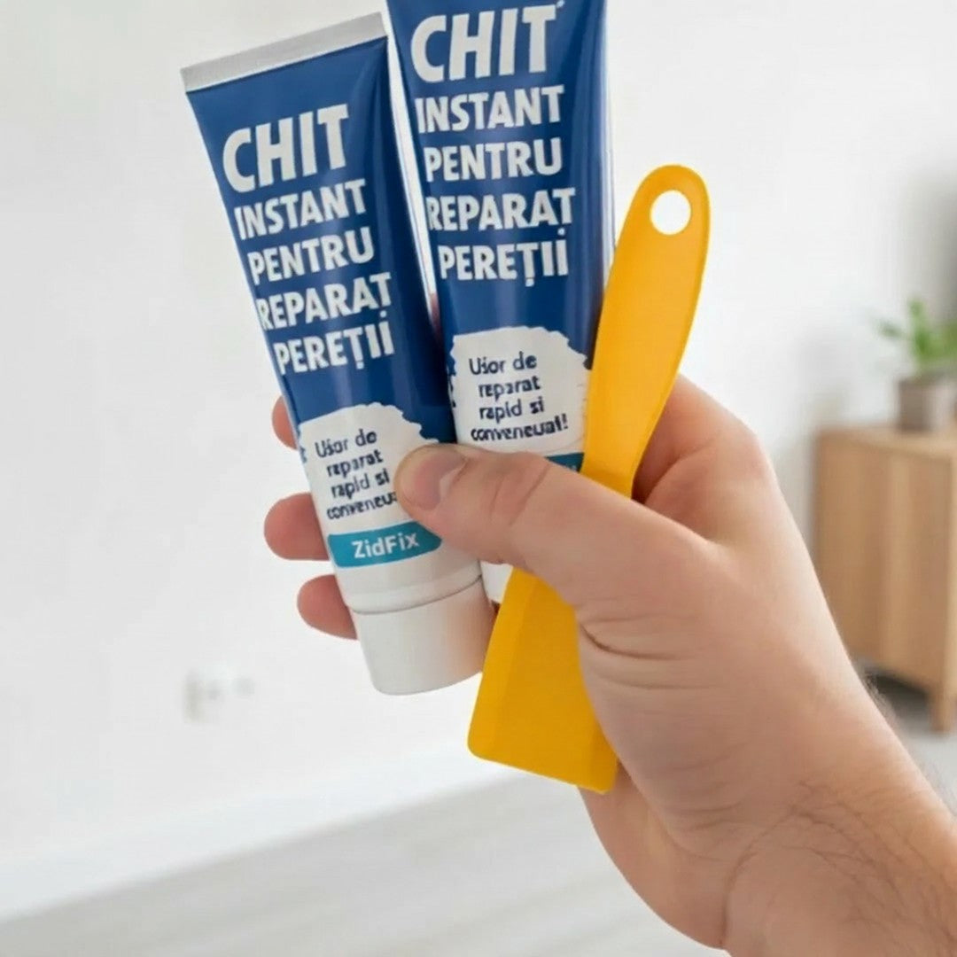 ZidFix™ – Kit Reparare Pereți fără meseriaș | 1+1 GRATIS
