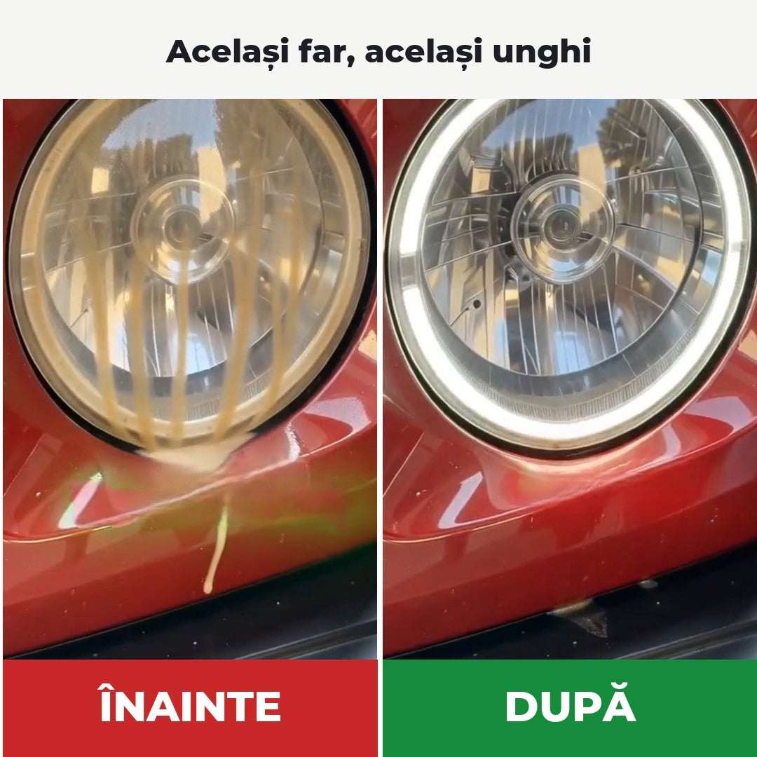 FarClar™ – Kit Complet Recondiționare Faruri Îngălbenite