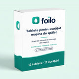 Cutie Foilo cu 12 tablete pentru curățat mașina de spălat
