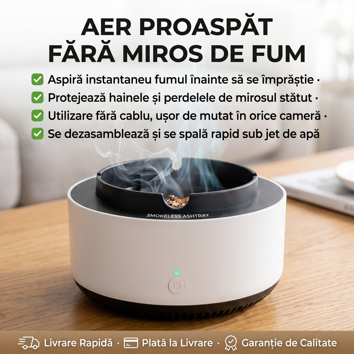 Scrumieră Electrică Smart PureAir | 1+1 GRATIS