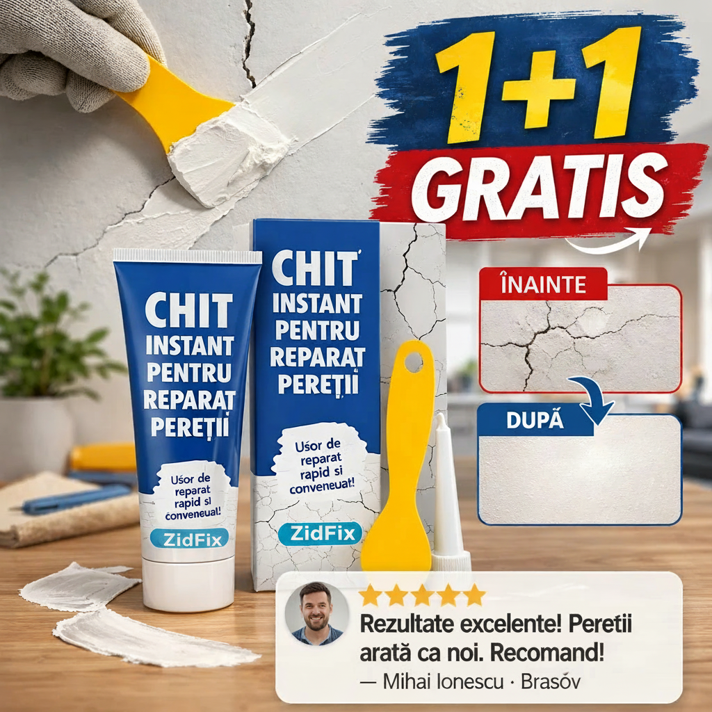 ZidFix 1+1 GRATIS - doua tuburi si spatula