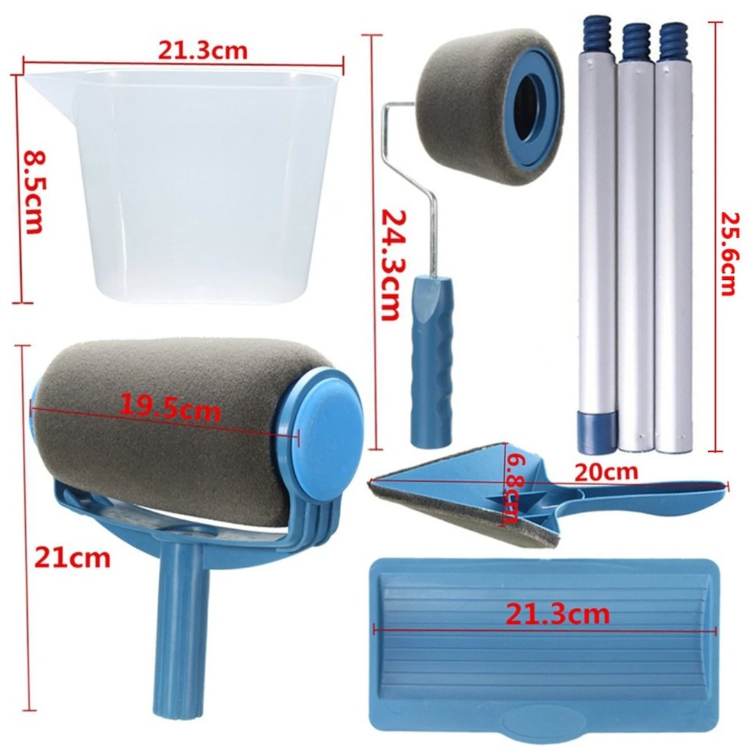 Kit trafalet cu rezervor pentru vopsit | Mâner extensibil, fără scară