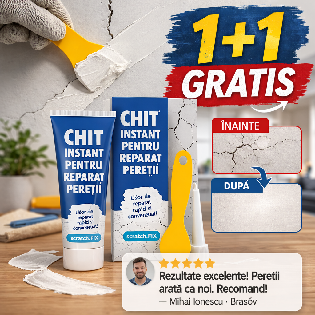 ZidFix™ – Chit Reparare Pereți | 1+1 GRATIS